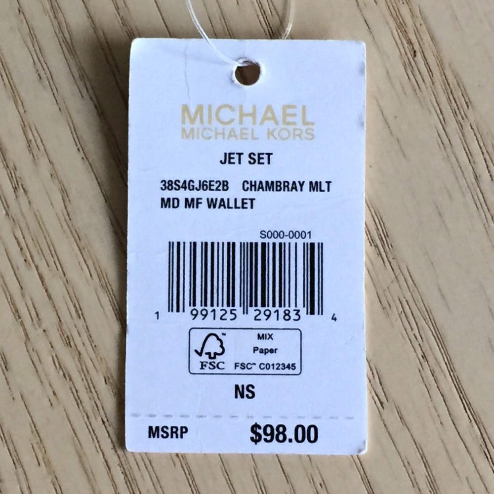 Michael Kors Jet Set Chambray Multi Wallet - Picture 9 of 9